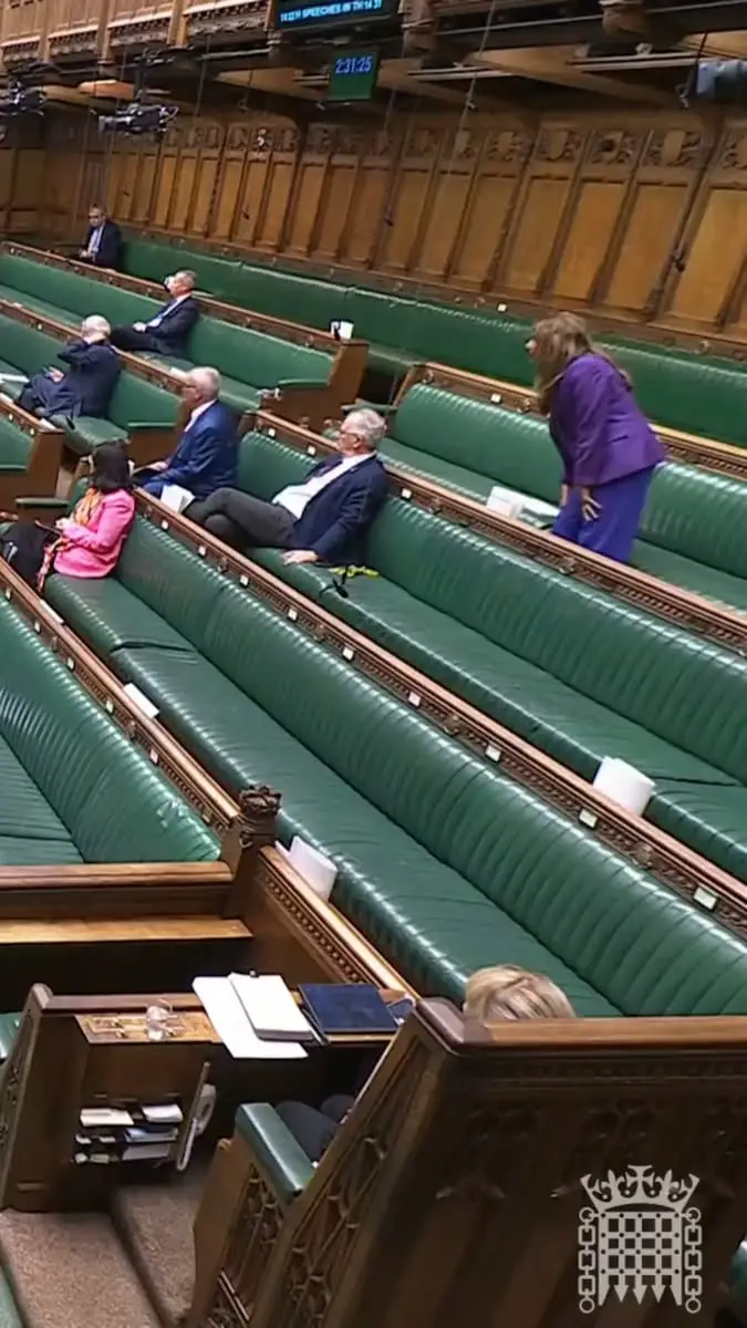 Suella Braverman speaking in the House of Commons
